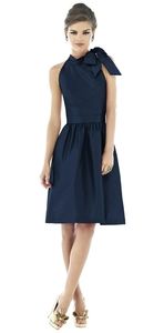 Alfred Sung D532 Dupioni bridesmaids dress size 6